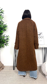 Abrigo Doble Botonadura Marrón